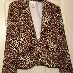 Azure Animal Print Blazer Size 9 Juniors